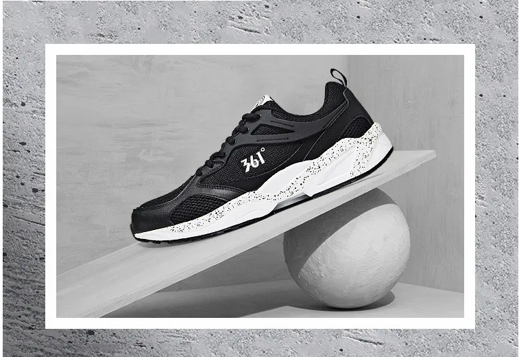 

361 men's shoes mesh breathable sneakers 2018 autumn retro old shoes 361 degrees running shoes