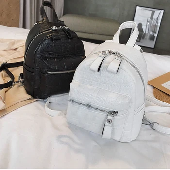 

Stone Pattern Mini Backpack Water Resistant Bag for Girls Travel Shopping New