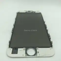 5 шт./пакет для iphone 6S поврежденные холодной пресс 4 в 1 спереди экран стекло с рамки, Оса, поляризатор плёнки Замена best качество