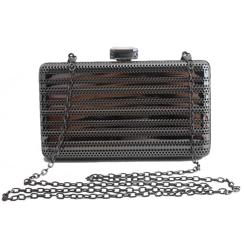 

LETODE hollow metal box women shoulder bag clutch evening bag luxury wedding party travel crossbody purse handbag bolsa feminina