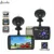 Accfly 4.0 pulgadas DVR coche Dvr grabador de cámara dash cam vídeo registrator Doble lente Full HD 1296 P del IPS de la Pantalla 170 grado