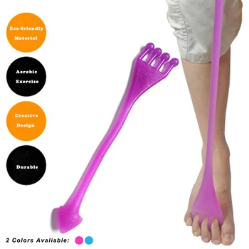 

Silicon Pull Rope Portable Foot-shaped Yoga Exercise Resistance Elastic Band Fitness Training Strap Pilates Workout Bodybuilding
