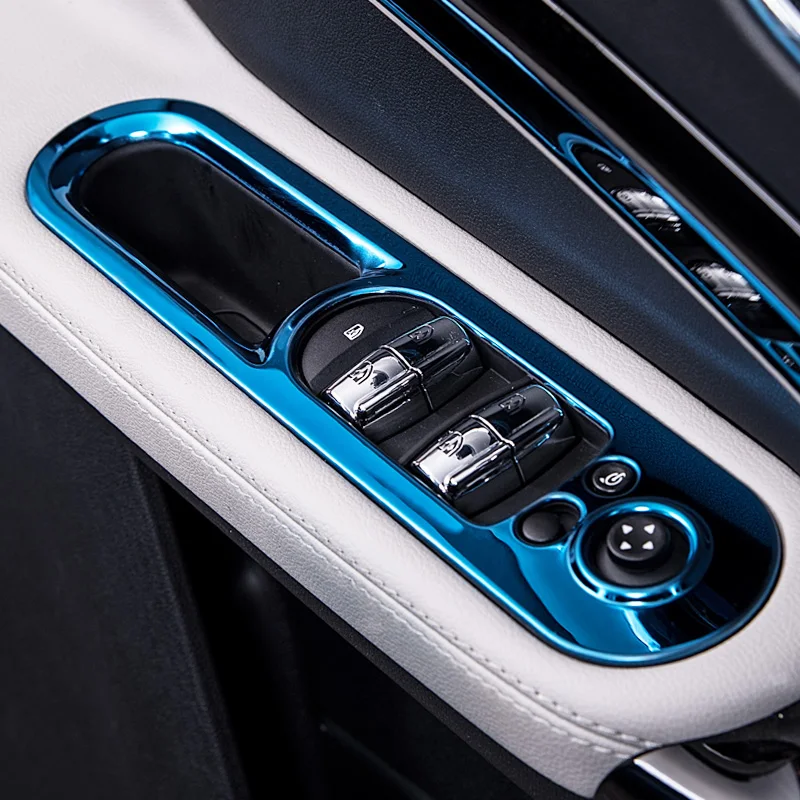 4 шт. Нержавеющая сталь двери автомобиля Выключатель стеклоподъемник Панель накладка Корпус для Mini Cooper F60 Countryman черный