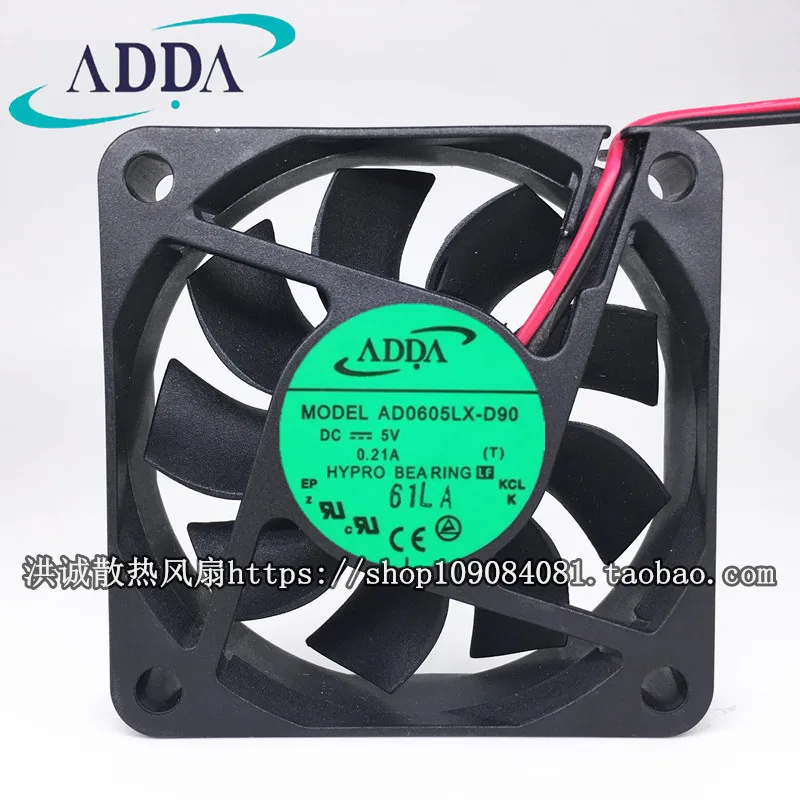 

ADDA AD0605LX-D90 60*60*1.5mm 5V 0.21A Dahua DVR Fan Dahua VCR Fan
