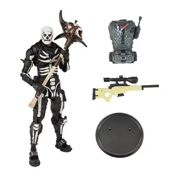 

19cm New Hot Fortress Night Battle Royale Skull Trooper Action Figure Toys Game Character PVC Figure