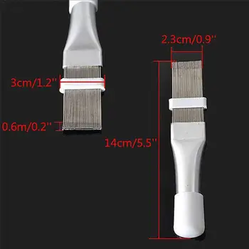 

1Pc Stainless Steel Fin Comb Brush Straightener Cleaner Evaporator For Air Conditioner Blade Cooling Straightening Cleaning Tool