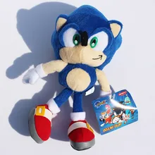 Free Shipping 9 23cm Blue Sonic the Hedgehog Stuffed Animals Plush Toys Soft Doll For Children