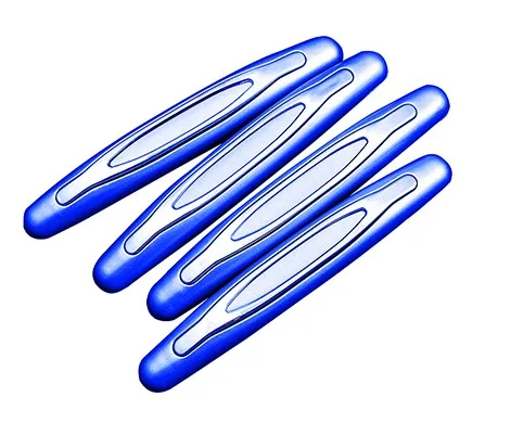 Универсальная защита края двери автомобиля 4 шт. защита края двери Стайлинг молдинги авто Анти-Царапины наклейка Черный Серебряный Белый - Цвет: blue
