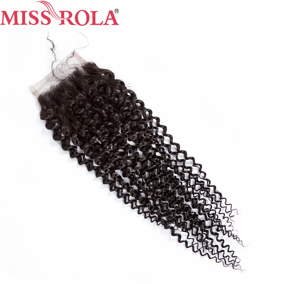 Мисс Рола волос перуанские странный фигурные 100% человеческих волос 4*4 Кружева Закрытие 10-20 дюйм(ов) цельнокроеное платье расширения