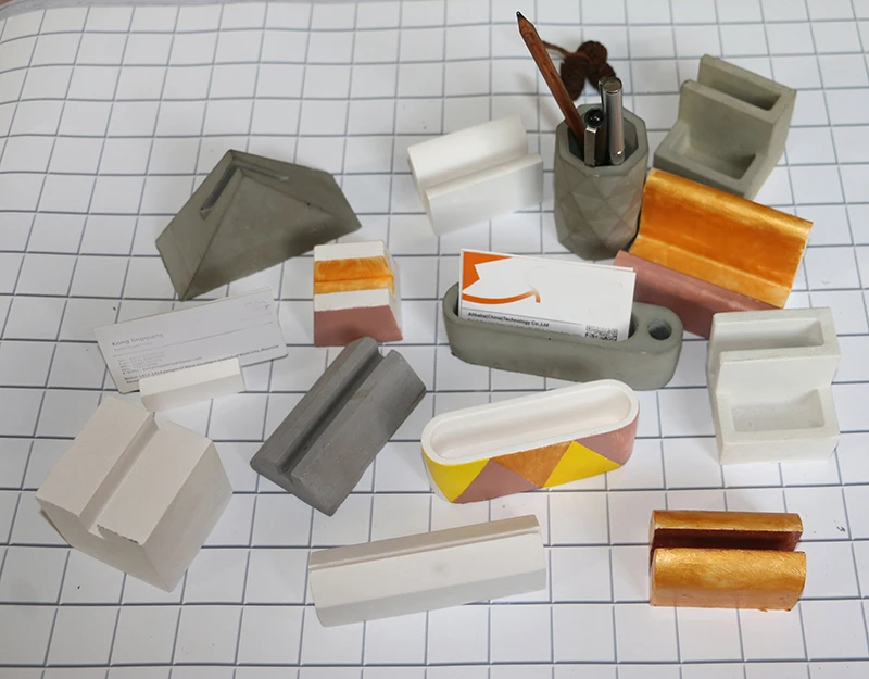 Цементная силиконовая форма для визиток держатель ручек рукоделия из