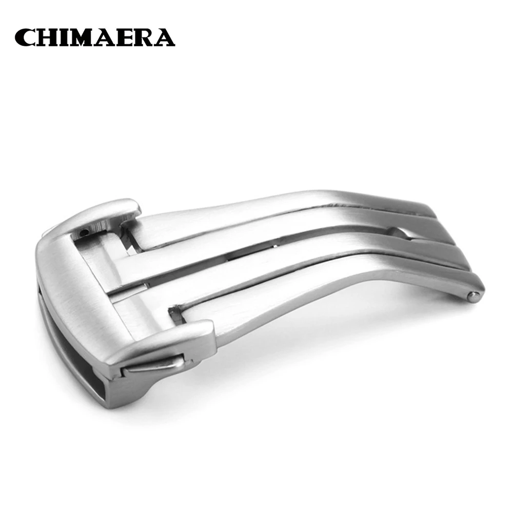 CHIMAERA, 18 мм, 20 мм, матовый серебристый ремешок для часов 316L из нержавеющей стали, застежка для часов OMEGA