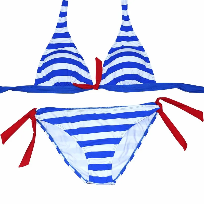 2016-Sexy-Bikinis-Women-Swimsuit-Swimwear-Female-Halter-Top-Plaid-Brazillian-Bikini-Set-Bathing-Suit-Summer (3)