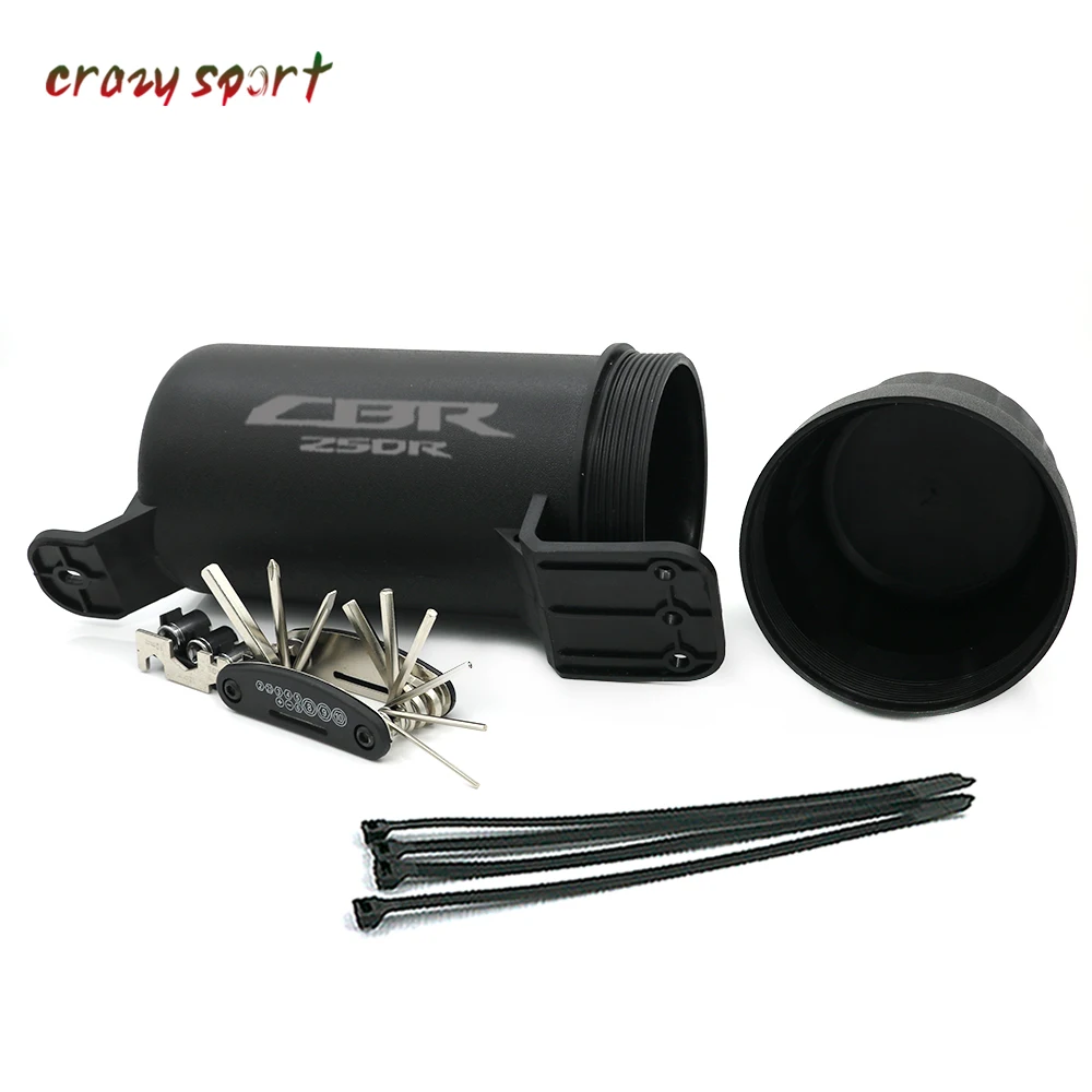 

Waterproof Tube Gloves Storage Locker Box For HONDA CBR250R CBR 250R 300R CBR300R 500R CBR500R Universal Off-Road With 1 tool