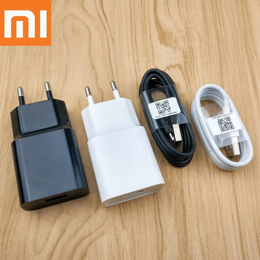 

Original xiaomi mi a2 lite Charger 5v 2a eu travel wall charge power adapter Micro usb charge cable for redmi 4x 5 5 plus note5