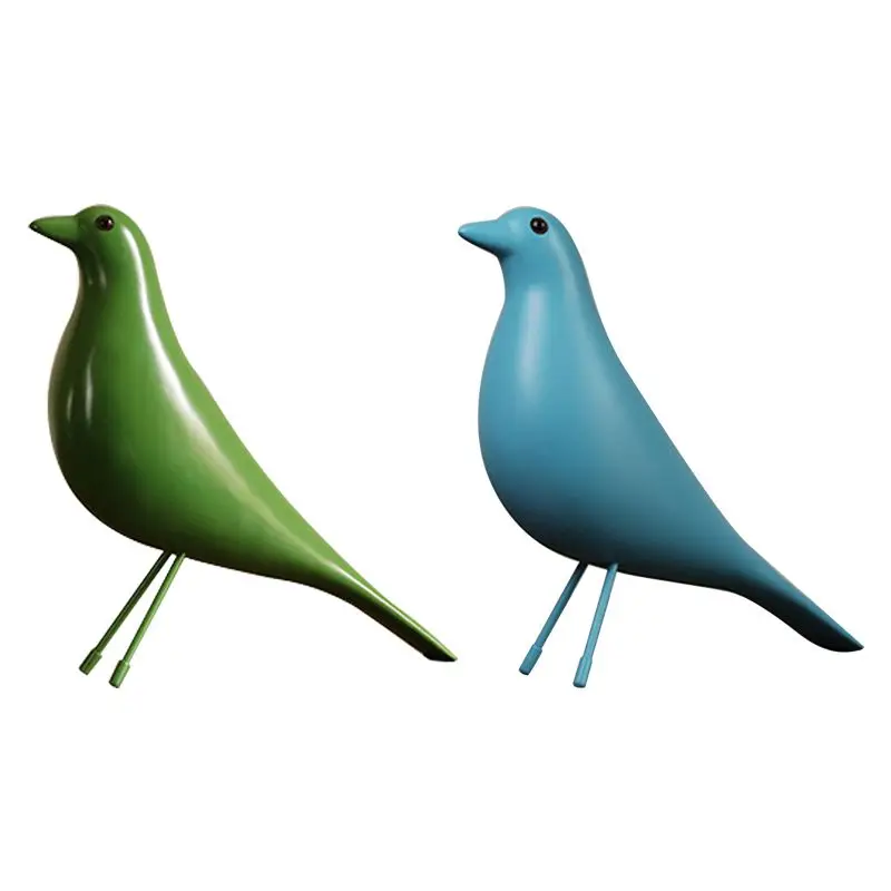 Популярная Статуэтка птицы из смолы, статуэтка для офиса, скульптура для украшения дома, аксессуары, скульптура птицы