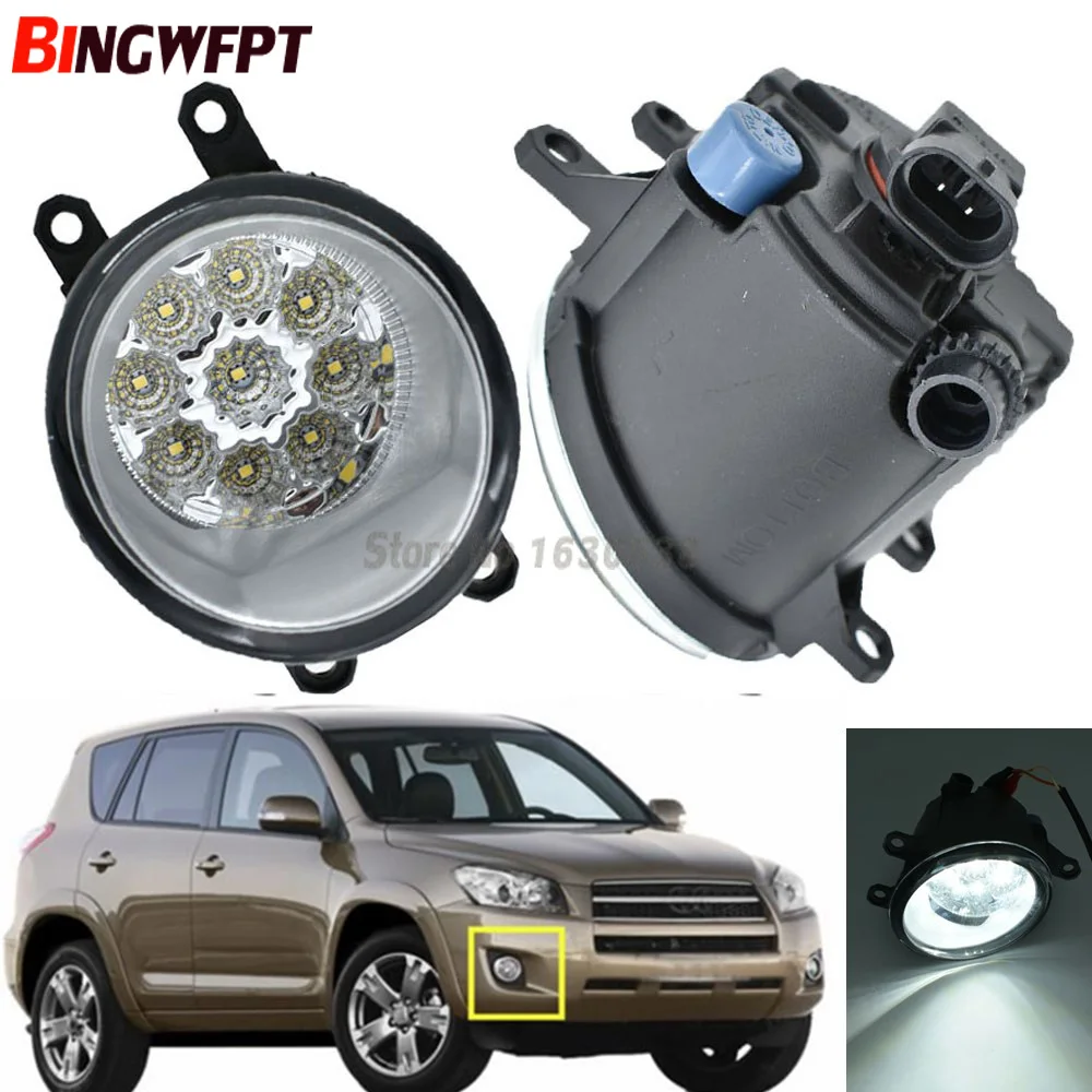 2PCS Super Bright LED Fog Lights For Toyota RAV4 2006/07/08/09/10/11/12