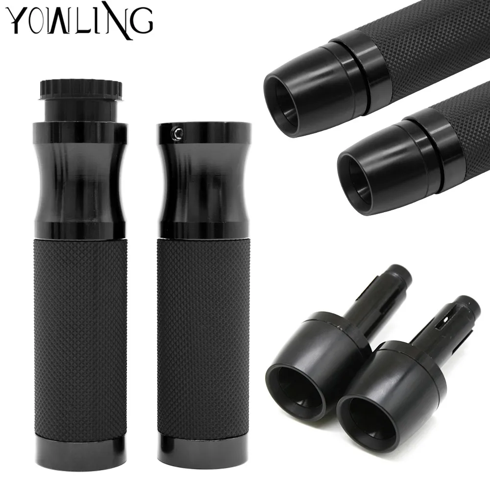Universal 7/8" 22MM CNC Motorcycle handlebar grip handle bar ends Motorbike handlebar grips ends Motorcycles accessories parts