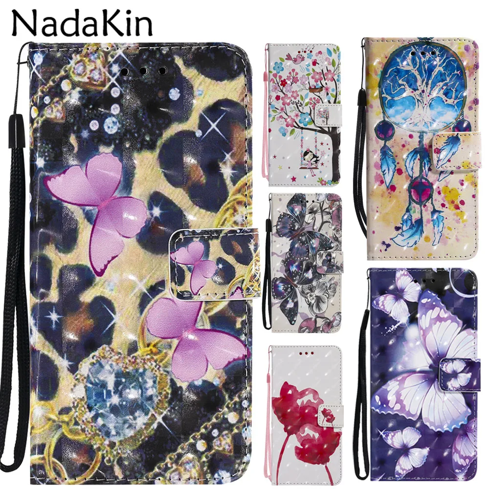 

3D Painted Book Wallet Phone Case Shell for Sony Xperia XA XA1 XA3 Ultra XZ XZS Z3 Z5 Z6 E6 L1 XZ1 XZ2 Compact Premium