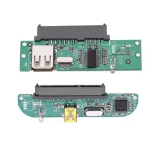 2.5 นิ้ว USB 2.0 ไปยัง SATA 7 + 15 พินฮาร์ดดิสก์อะแดปเตอร์แปลงสำหรับ 2.5 "Hdd SSD สำหรับแล็ปท็อป Desktop PC คอมพิวเตอร์(China)
