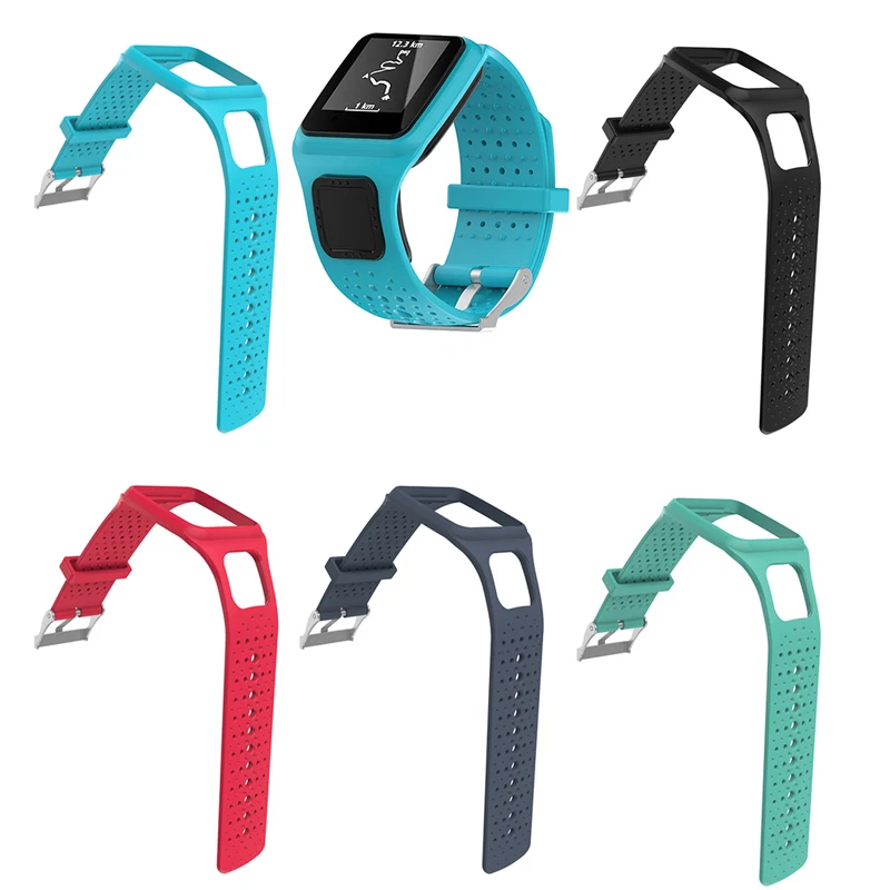 

2019 New 1 pc Mutilcolor Silicone Replacement Wrist Band Strap For TomTom Multi Sport / Cardio GPS Watch