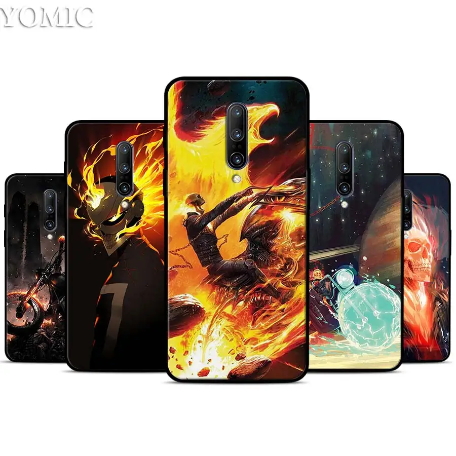 Ghost Rider Silicone Case for font b Oneplus b font font b 7 b font 7Pro