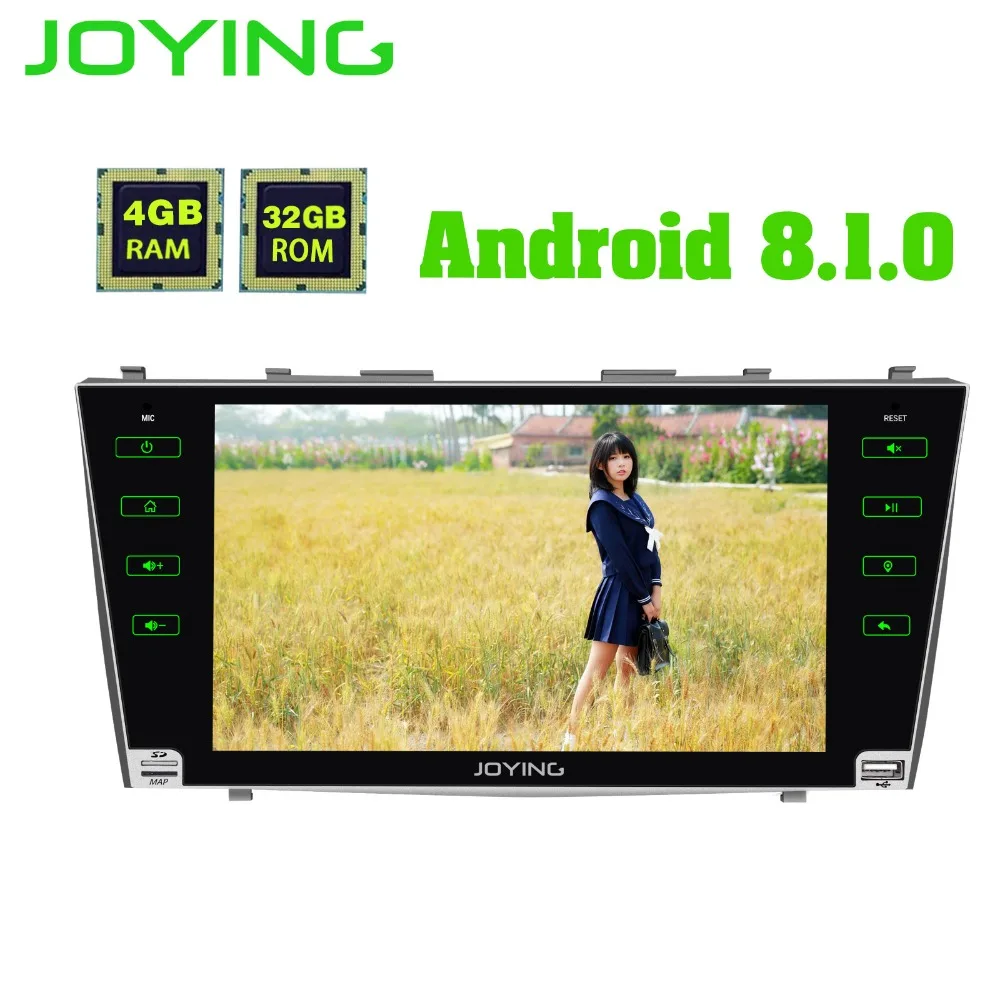 

Joying 9" Android 8.1 Car Radio Multimedia Player for Toyota Camry/Aurion 2007 2008 to 2011 2 Din 4G RAM Car GPS Stereo WIFI DVR