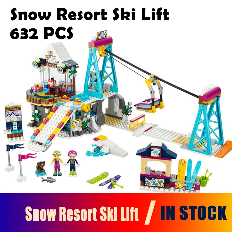 01042 Snow Resort Ski Lift Friends For Girl Compatible 41324 Model