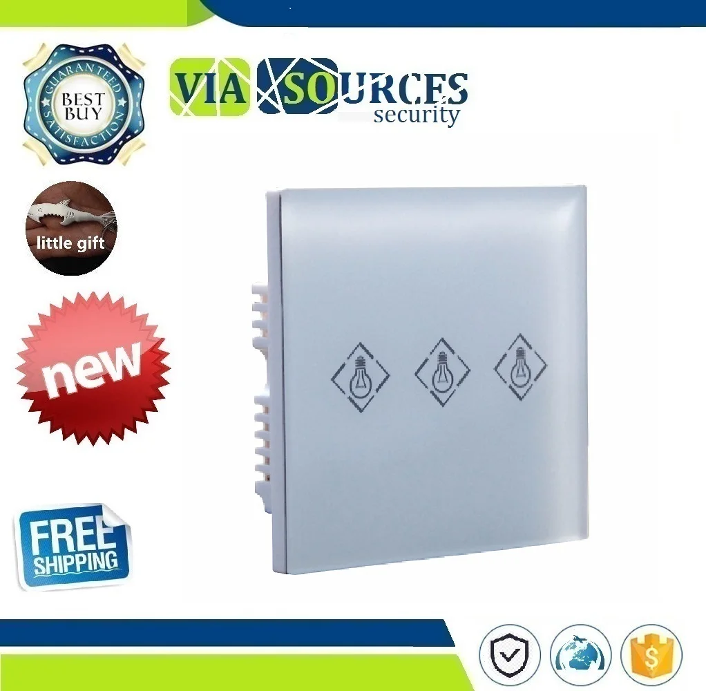 

Touch Screen Wireless Electrical Light Switch Intelligent power Switch Compatible with ST-VGT ST-IIIB,HA-VGW Alarm System