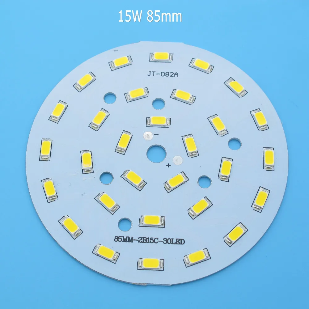 2 шт. SMD5730 светодиодный PCB 15 Вт 18 Вт 85 мм 90 мм 100 мм 120 мм белый/натуральный белый/теплый белый светодиодный светильник