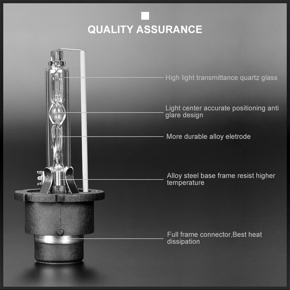 RACBOX HID Bulb D1S D1R D2S D2R D3S D3R D4S D4R Xenon HID Lamp Car Globe Light 35W 3000K 4300K 5000K 6000K 8000K 12000K Flashing