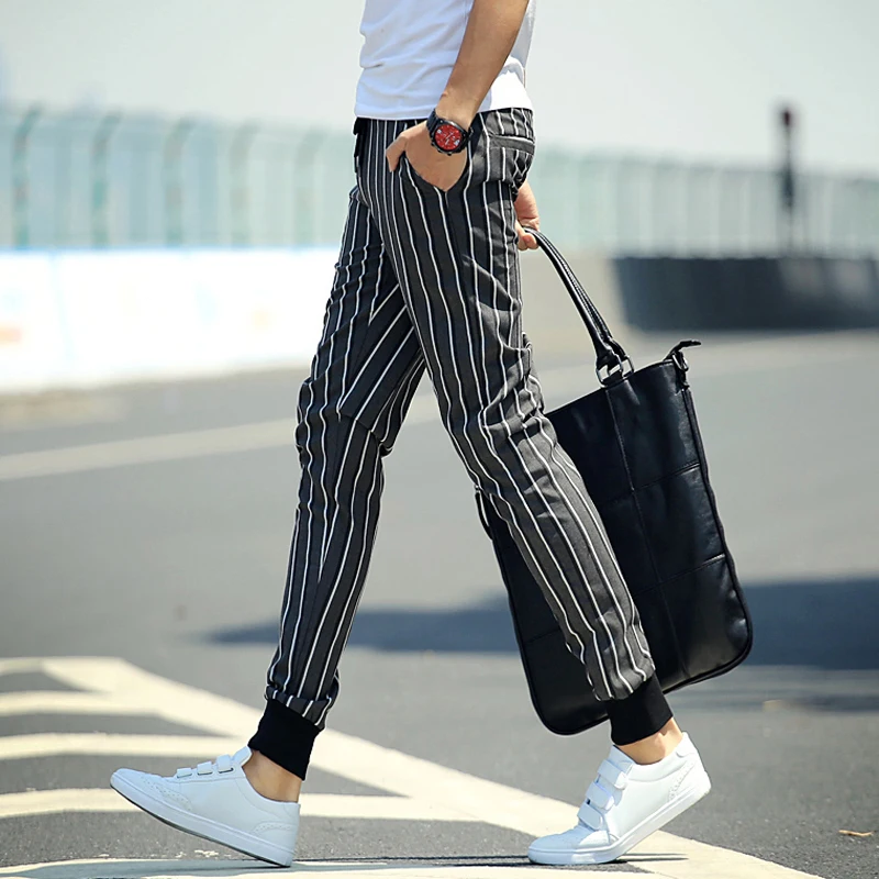 pinstripe pants outfit men