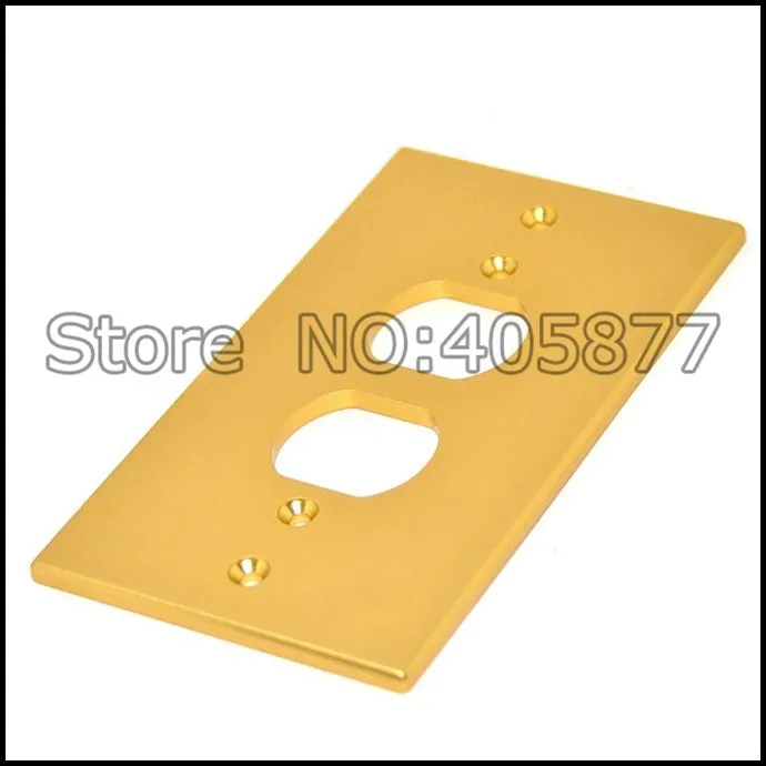 Одна розетка переменного тока алюминиевая панель|ac power|wall receptaclewall cover plates |