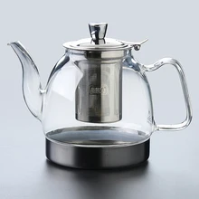 Электромагнитная печь режим варки чайник из теплого боросиликатного стекла красный травяной цветок здоровья жизни чайный сервиз чашка