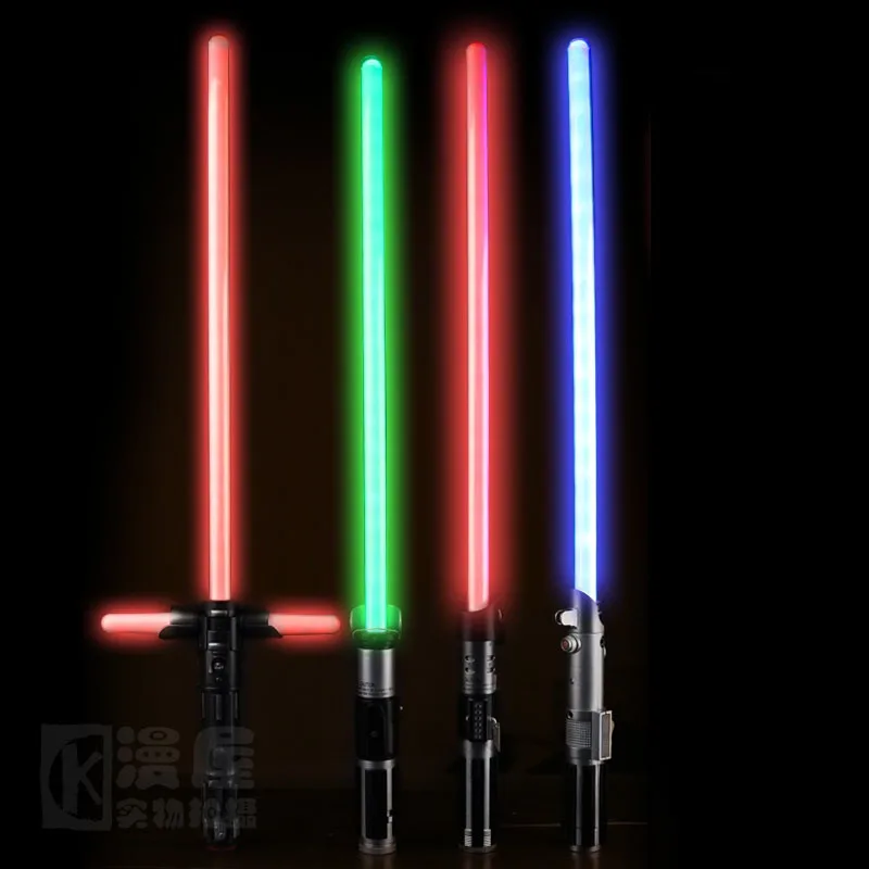 

85CM Star Wars lightsaber KYLO REN red cross lightsaber Led Light Sword Toys PVC Cosplay Weapons toys for boys christmas gift