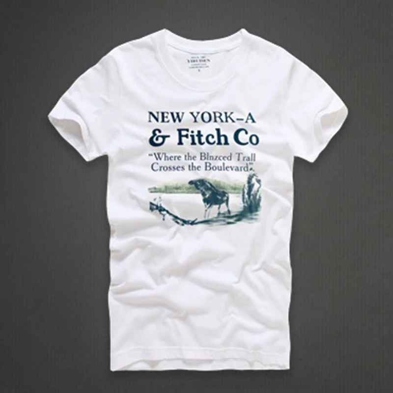 Лето 2017 г. модные Для мужчин футболка Повседневное лоскутное короткий рукав