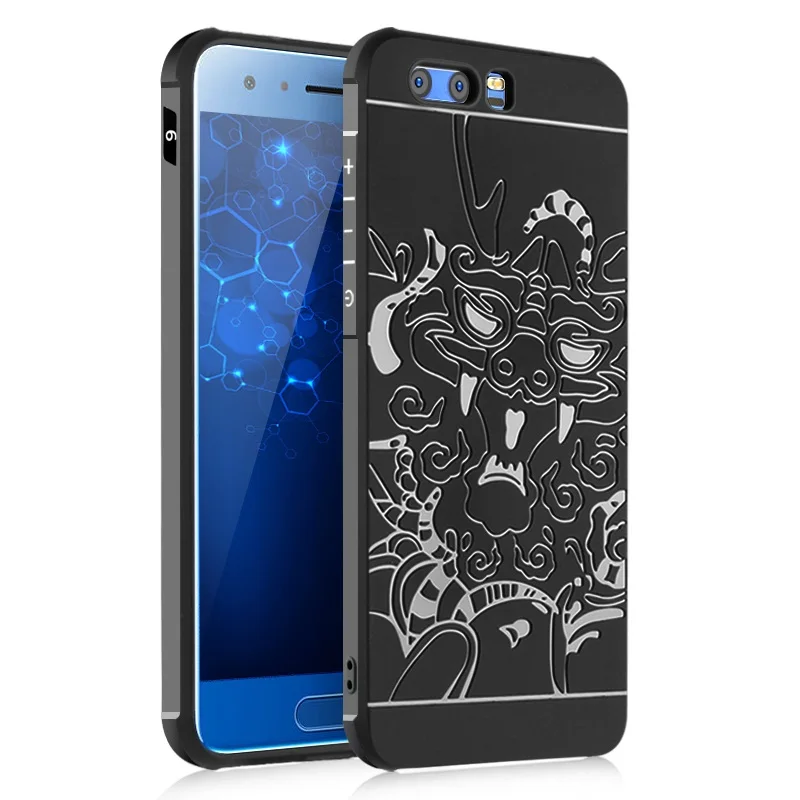 

Case For Huawei Honor 9 Cover Business Blade Pure Dragon Shield Protector Cover for Huawei Honor 9 Honor9 Case Screen Film