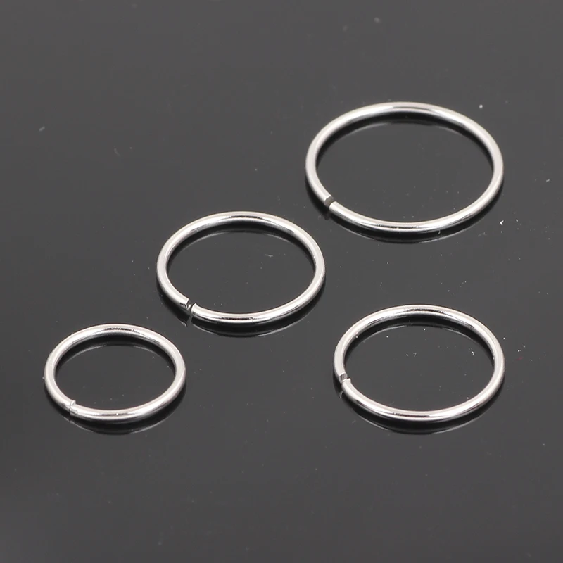 JUNLOWPY  Stainless Steel Nose Hoop Nose Ring Stud Body Piercing Labret Jewelry Punk Style body Jewelry Septum Ring