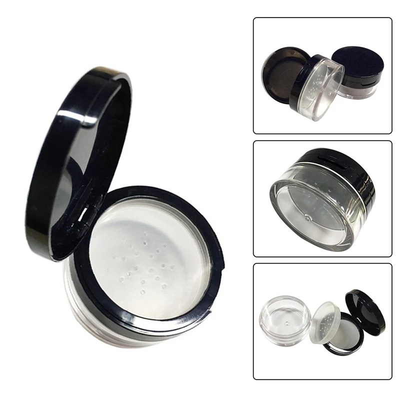 

15G Loose Powder Pot Portable Blusher Box Cosmetic Case Packaging Jar with Mirror Empty Case
