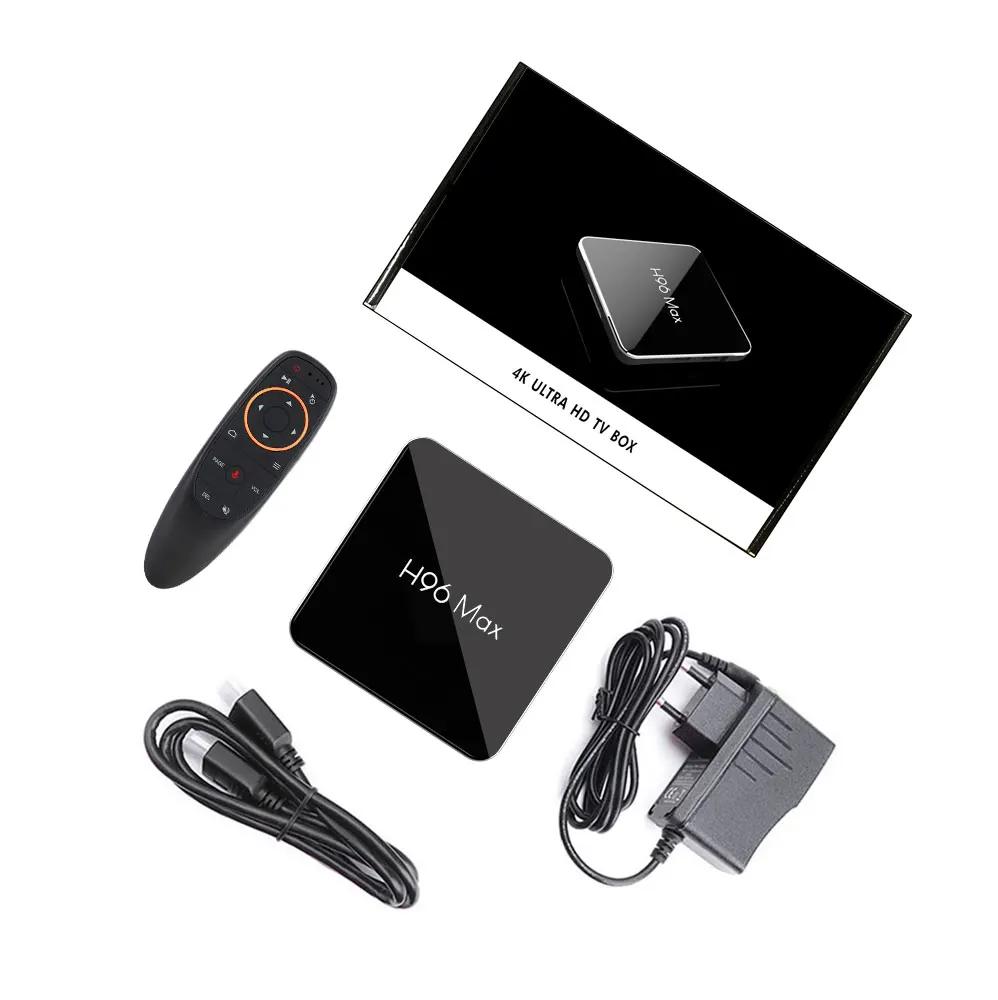 H96 MAX X2 Android 8 1 Amlogic S905X2 ТВ коробка 4 ГБ 32 Google Voice Управление 2 ГГц и 5 Wi Fi 1080 P H.265 К BT