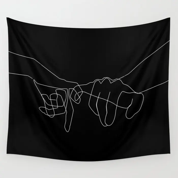 black-pinky-swear-tapestries
