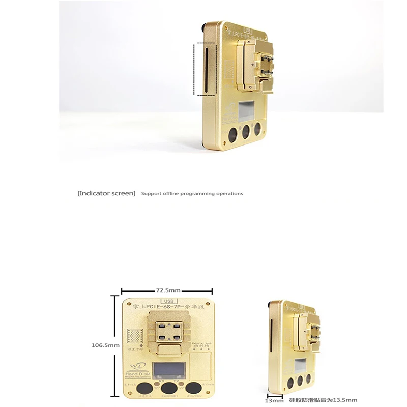 WL PCIE NAND Программист PCIE жесткий диск тестовый инструмент для ремонта микросхема программатор для iPhone 6 S 6SP 7 7 P iPad Pro