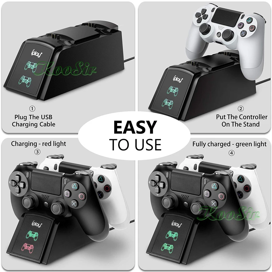 Беспроводной контроллер PS4/Slim/Pro зарядная док станция PS Play Station 4 джойстика