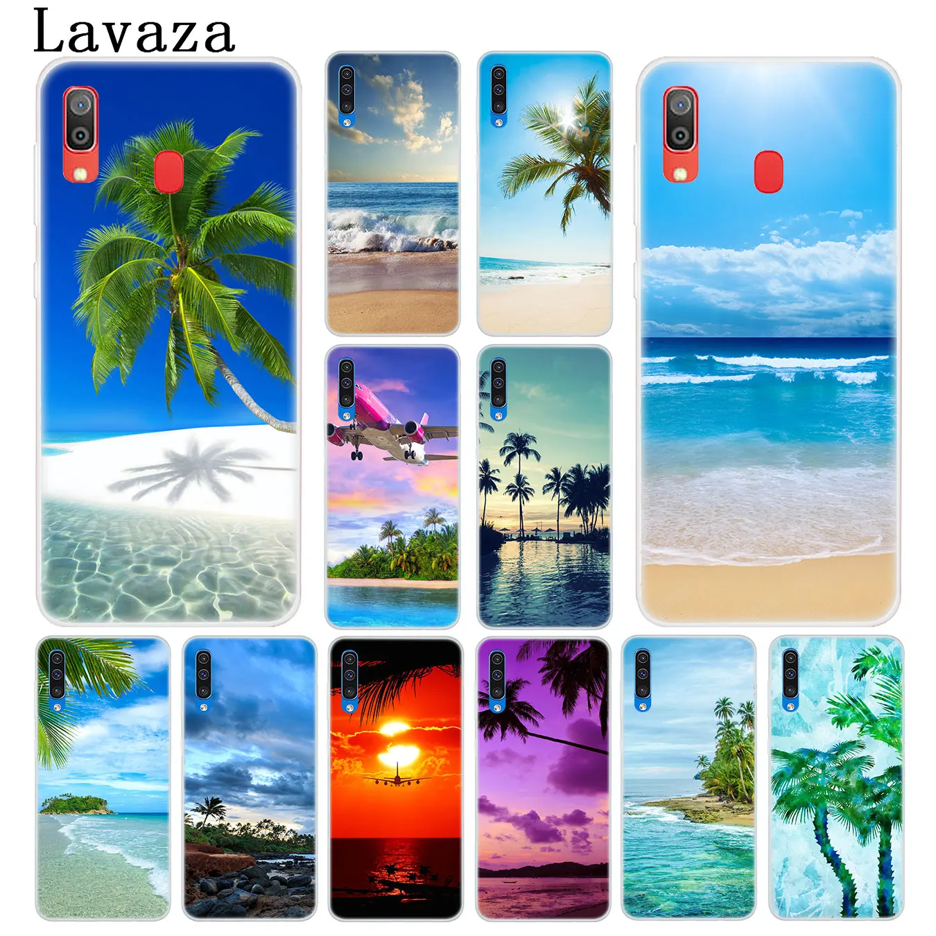 Lavaza Tropical Sea Beach spray palm trees Phone Case for Samsung Galaxy A10 A20 A30 A40 A50 A60 A70 M40 M30 M20 M10 A20e Cover | Мобильные