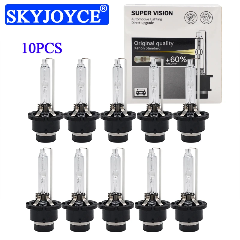 

SKYJOYCE 10PCS 55W D2S Xenon Bulb 6000K D2S 5000K D4S 4300K 8000K Car Light Bulb For Kit Xenon Ballast D2S 35W D4S Xenon Bulbs