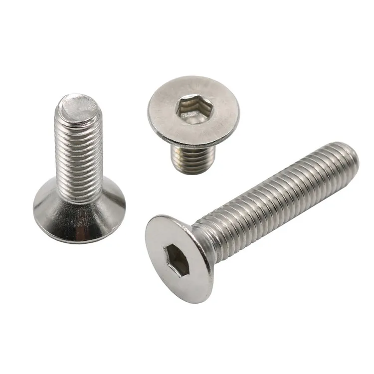 Us 6 29 10 Off M5 Thread Dia 5mm A2 Stainless Steel Flat Head Socket Screws Countersunk Bolt 6 To 90mm In Bolts From Home Improvement On