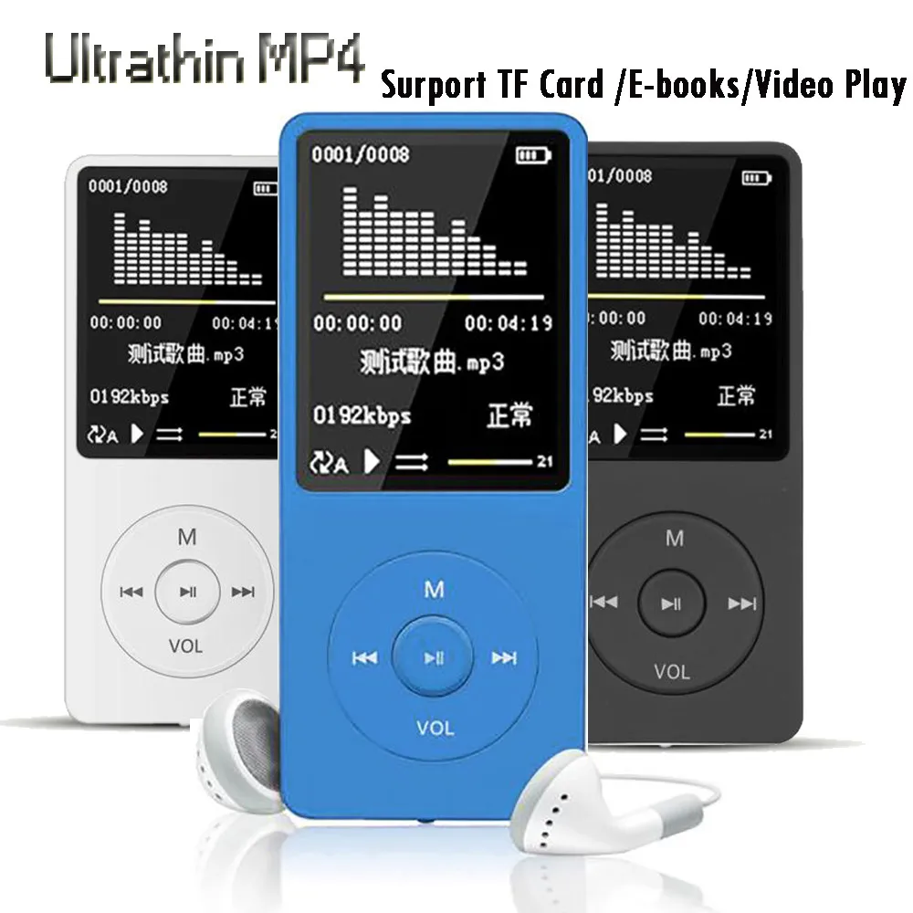 New 70 Hours Playback MP3 MP4 Lossless Sound Music Player TXT E-book FM Recorder TF Card Support Up to 128GB Droship 10jul 10