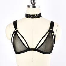 Jlx.harness панк шею жгут и Готический амулет тело использовать пояс перспектива клетка бюстгальтер Золотой Аксессуары Эластичный регулируемый