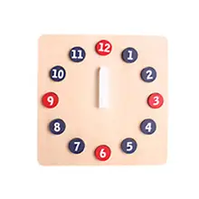 Обучающий инструмент версия часы Детские Развивающие игрушки раннего развития часы деревянные