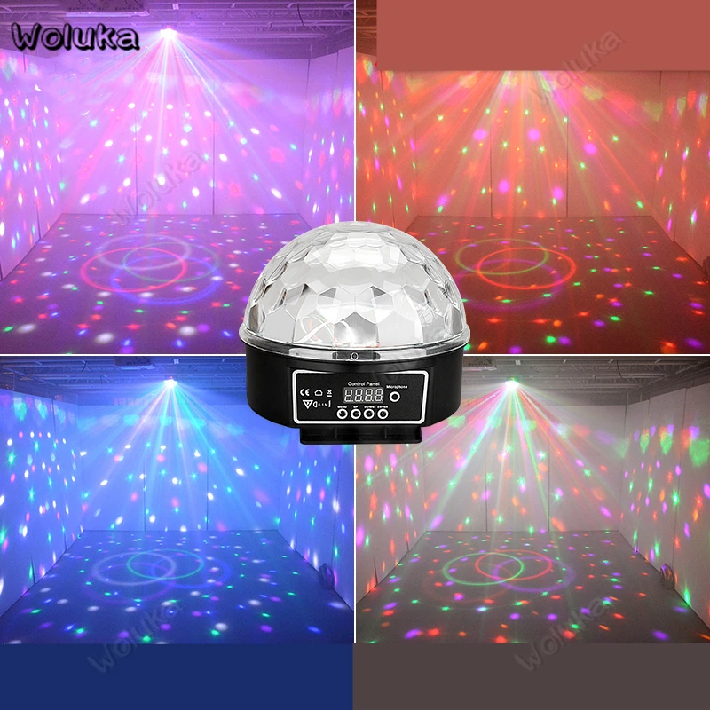 DMX512 Magic Ball 6 Colors LED Disco Light Party Laser DJ lighting Effect Club Flash Bar Sound Control CD50 W01 | Лампы и освещение