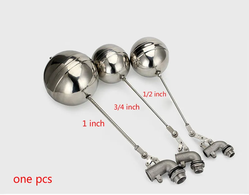 DN15 DN20 DN25 DN32 DN40 DN50 Регулируемый поплавковый клапан из нержавеющей стали 201 уровень жидкости металлический изгиб Поплавковый шаровой клапан резервуар для воды